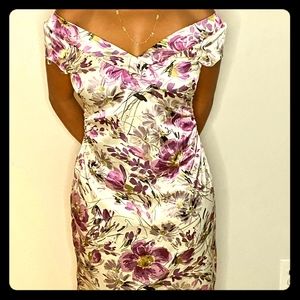 Floral 50s cocktail dress